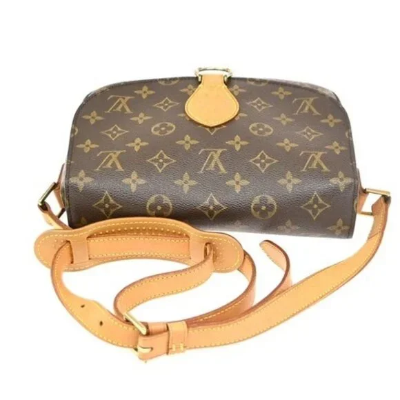 LOUIS VUITTON Saint Cloud GM Shoulder Bag Monogram Leather Brown M51242 88ZA017 - Picture 5 of 16